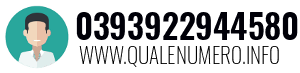 Numero di telefono 0393922944580 0393922944580