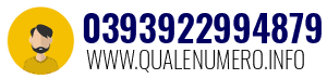 Numero di telefono 0393922994879 0393922994879