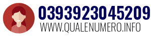 Numero di telefono 0393923045209 0393923045209