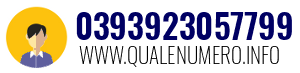 Numero di telefono 0393923057799 0393923057799