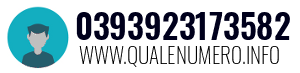 Numero di telefono 0393923173582 0393923173582