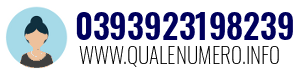 Numero di telefono 0393923198239 0393923198239