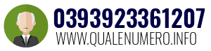 Numero di telefono 0393923361207 0393923361207