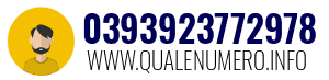 Numero di telefono 0393923772978 0393923772978