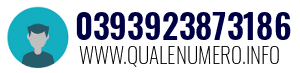 Numero di telefono 0393923873186 0393923873186