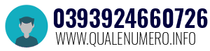 Numero di telefono 0393924660726 0393924660726