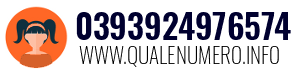 Numero di telefono 0393924976574 0393924976574