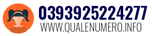 Numero di telefono 0393925224277 0393925224277