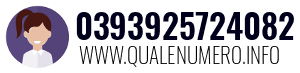 Numero di telefono 0393925724082 0393925724082