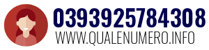 Numero di telefono 0393925784308 0393925784308