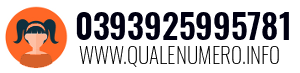 Numero di telefono 0393925995781 0393925995781