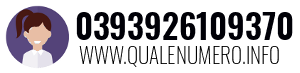 Numero di telefono 0393926109370 0393926109370