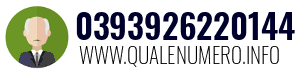Numero di telefono 0393926220144 0393926220144