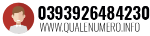 Numero di telefono 0393926484230 0393926484230