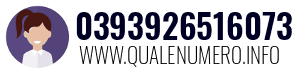Numero di telefono 0393926516073 0393926516073