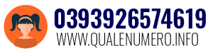 Numero di telefono 0393926574619 0393926574619