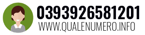 Numero di telefono 0393926581201 0393926581201