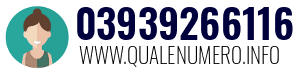 Numero di telefono 03939266116 03939266116