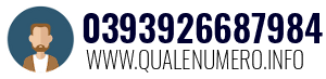 Numero di telefono 0393926687984 0393926687984