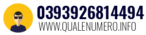Numero di telefono 0393926814494 0393926814494