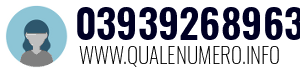 Numero di telefono 03939268963 03939268963
