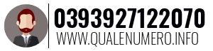 Numero di telefono 0393927122070 0393927122070
