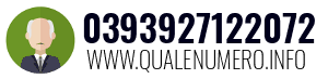 Numero di telefono 0393927122072 0393927122072