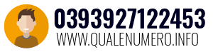 Numero di telefono 0393927122453 0393927122453