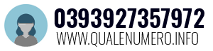 Numero di telefono 0393927357972 0393927357972