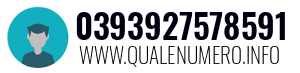Numero di telefono 0393927578591 0393927578591
