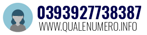 Numero di telefono 0393927738387 0393927738387