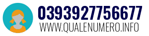 Numero di telefono 0393927756677 0393927756677