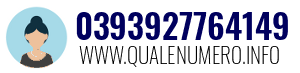 Numero di telefono 0393927764149 0393927764149