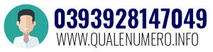 Numero di telefono 0393928147049 0393928147049