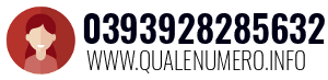 Numero di telefono 0393928285632 0393928285632