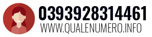 Numero di telefono 0393928314461 0393928314461