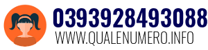 Numero di telefono 0393928493088 0393928493088