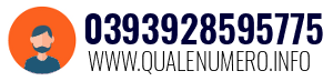 Numero di telefono 0393928595775 0393928595775