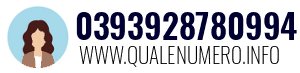 Numero di telefono 0393928780994 0393928780994