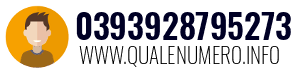 Numero di telefono 0393928795273 0393928795273