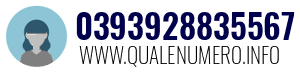 Numero di telefono 0393928835567 0393928835567