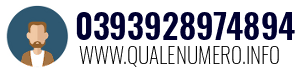 Numero di telefono 0393928974894 0393928974894