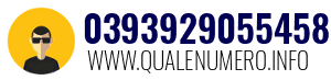 Numero di telefono 0393929055458 0393929055458