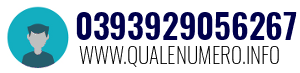 Numero di telefono 0393929056267 0393929056267