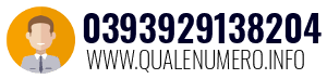 Numero di telefono 0393929138204 0393929138204