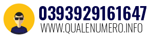 Numero di telefono 0393929161647 0393929161647