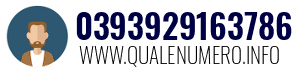 Numero di telefono 0393929163786 0393929163786