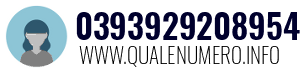 Numero di telefono 0393929208954 0393929208954
