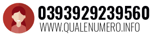 Numero di telefono 0393929239560 0393929239560