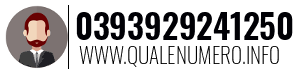 Numero di telefono 0393929241250 0393929241250
